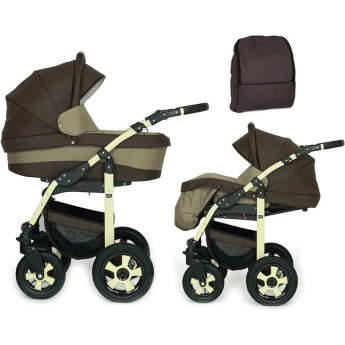Коляска детская VERDI Babies Arcoo 2в1 цвет 6 (шоколадный со светло-серым) черная рама Коляска детская VERDI Babies Arcoo 2в1 цвет 6 (шоколадный со светло-серым) черная рама