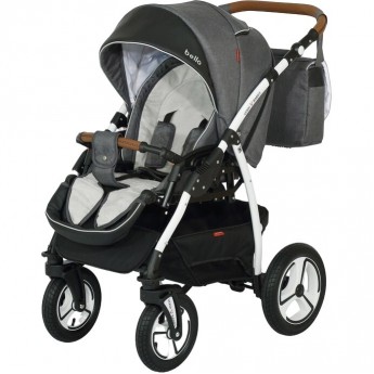 Коляска VERDI Bello, светло-серый с черным
